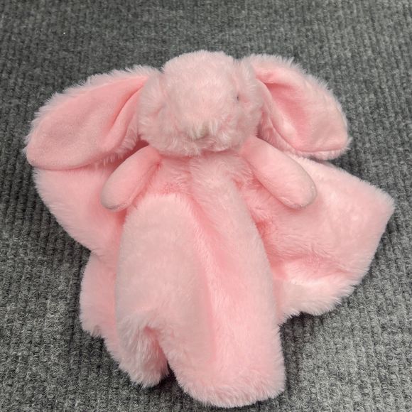 Apricot Lamb Lovey Security‎ Blanket Pink Bunny 13x13 Stuffed Animal Toy Plush - Picture 6 of 16